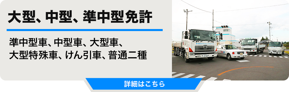 大型、中型、準中型免許